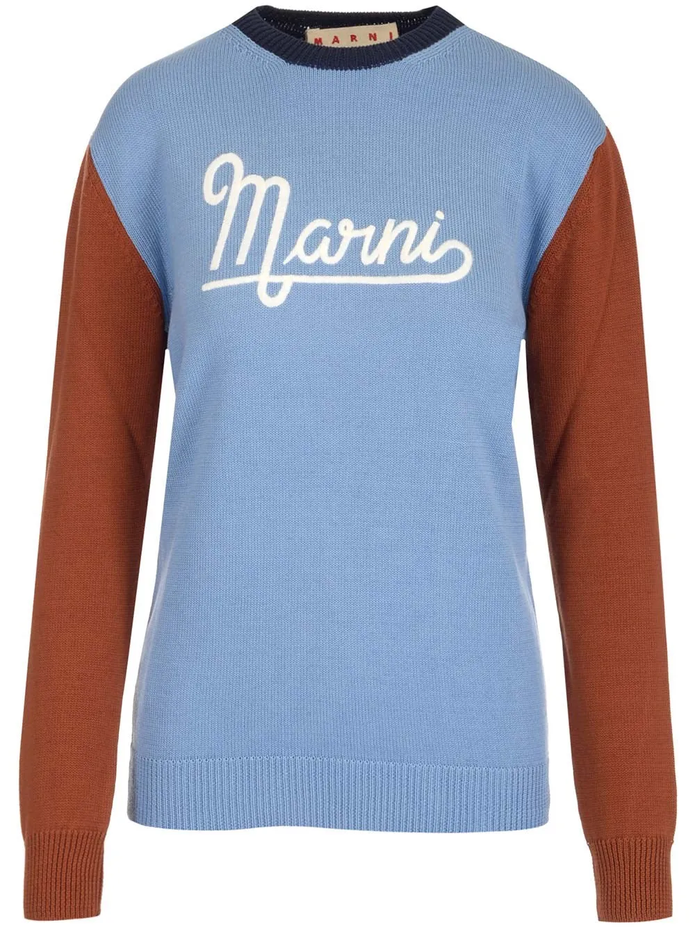 Marni Logo Intarsia-Knit Jumper