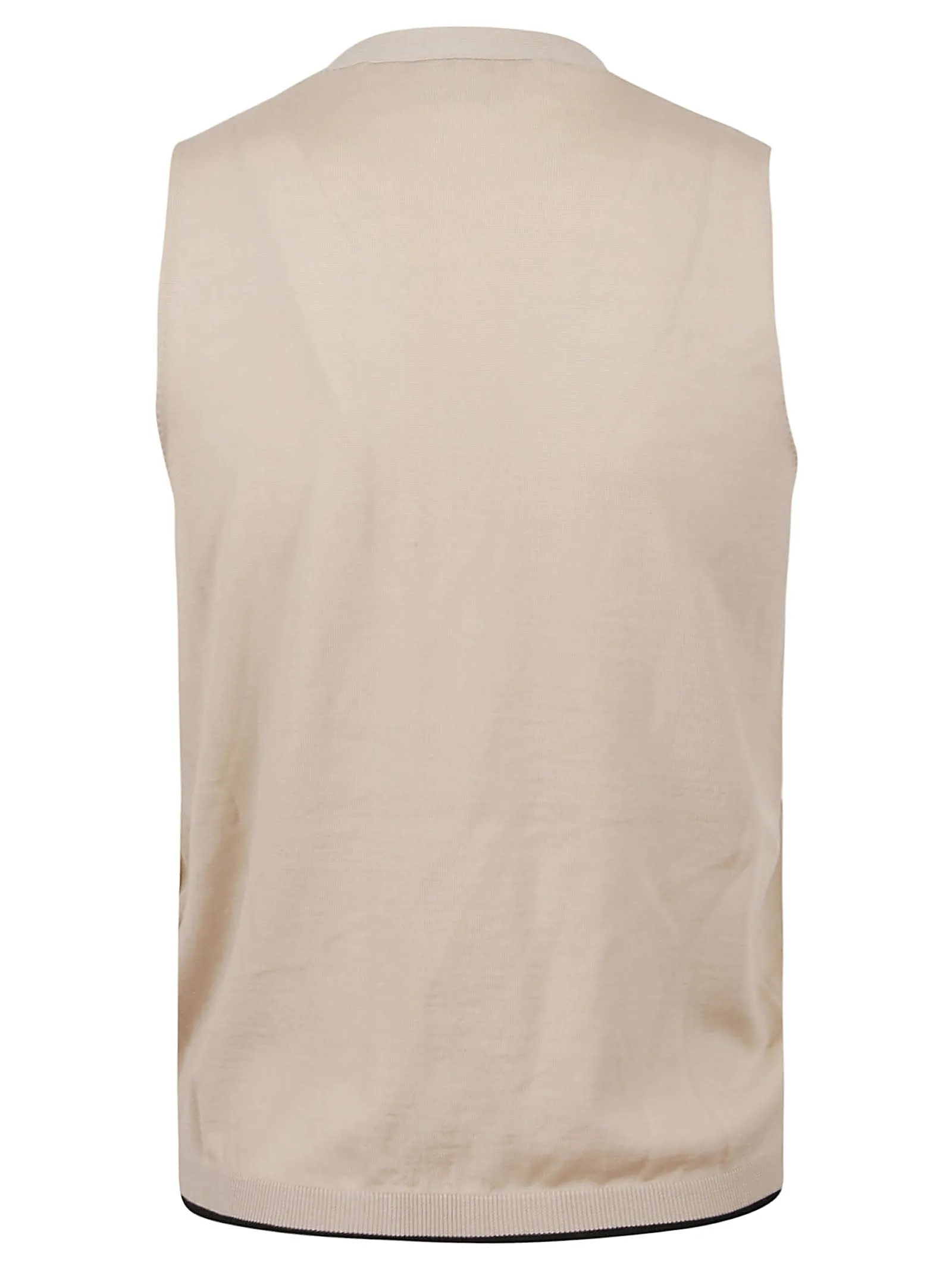 Marni Pussybow Sleeveless Rib-Knit Cardigan