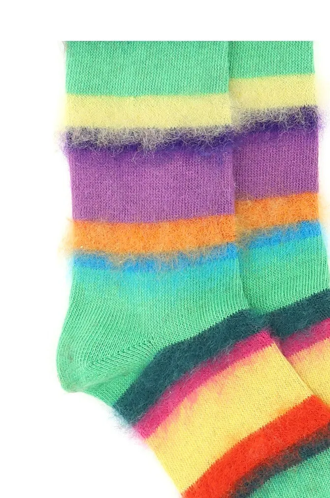 Marni Striped Color-Block Knitted Socks