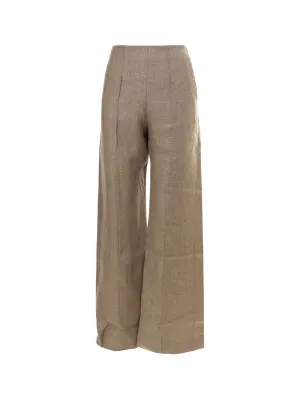 MATRIEL High-Waisted Palazzo Trousers