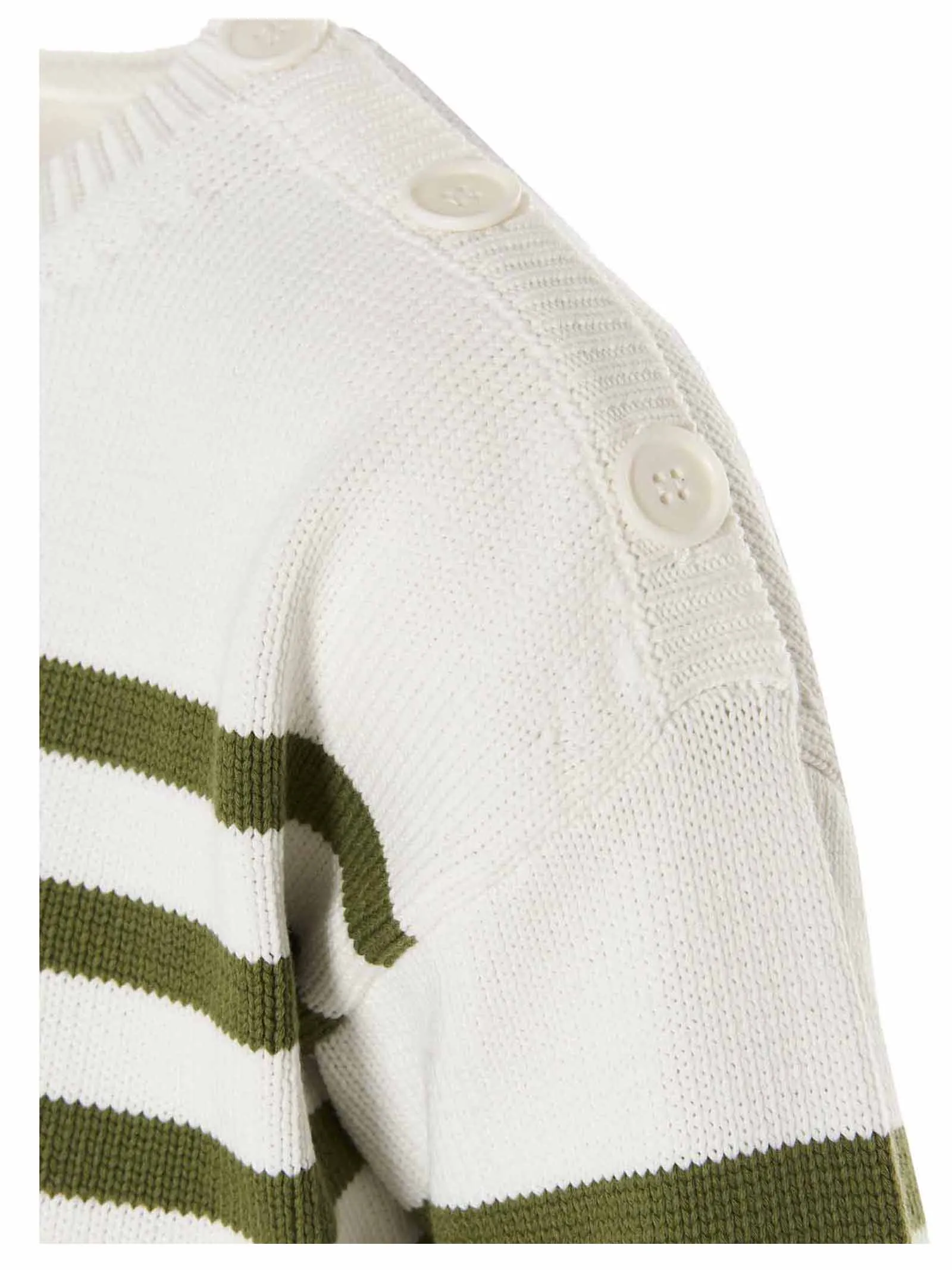Max Mara Monogram Striped Knit Sweater