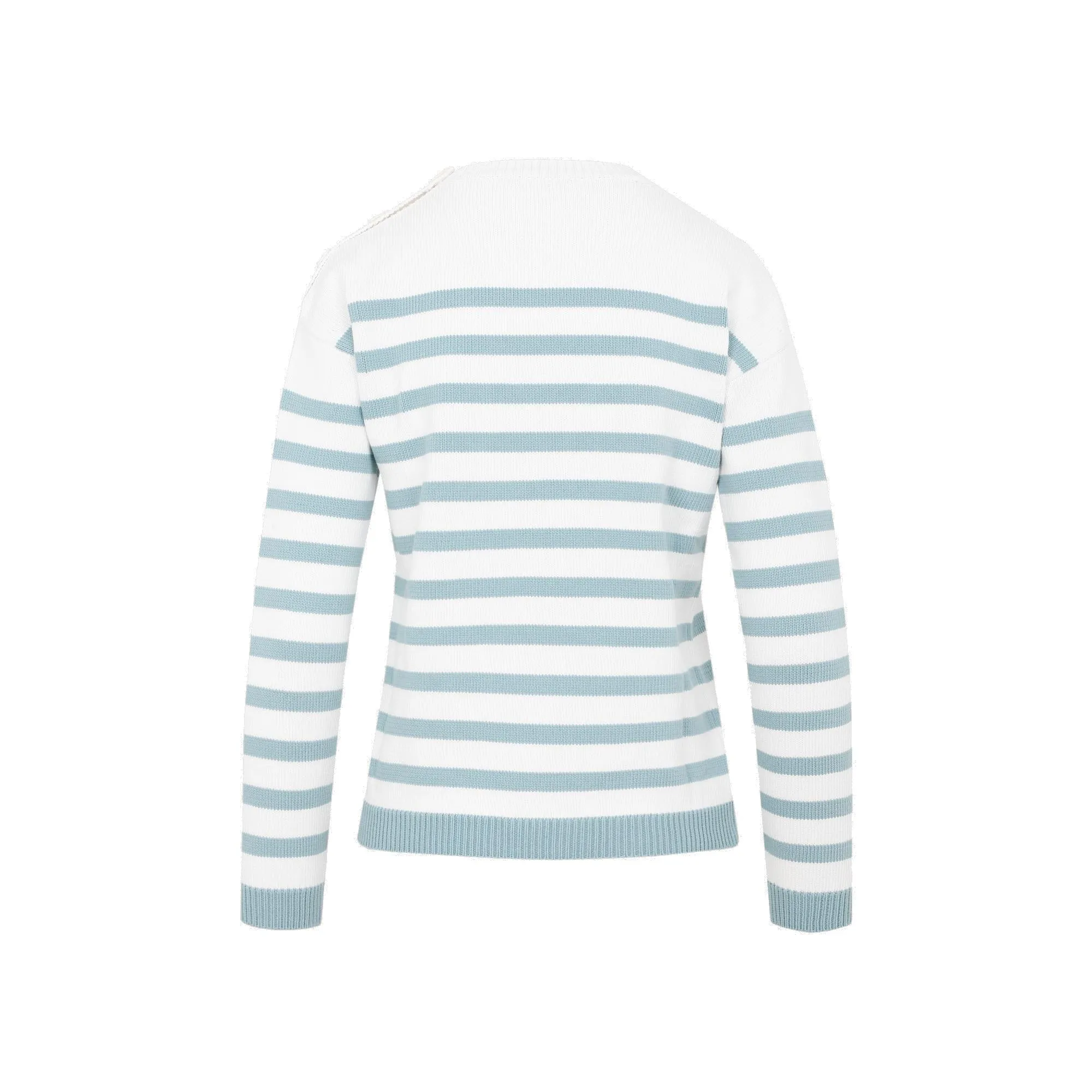 Max Mara Monogram Striped Knit Sweater