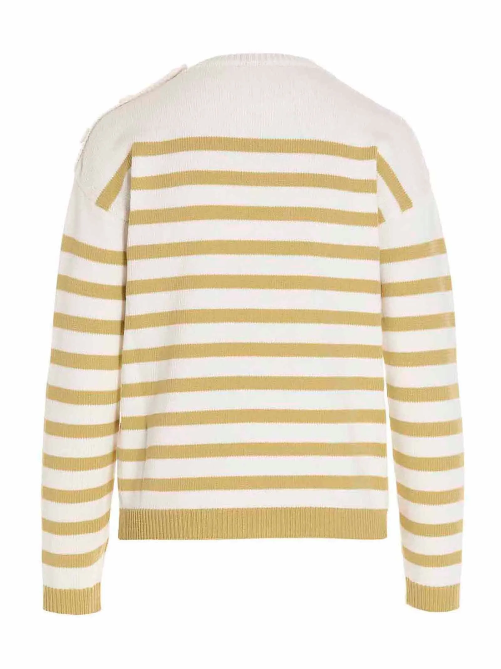 Max Mara Monogram Striped Knit Sweater