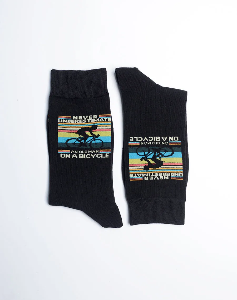 Men's Retro Rider Bicycle Crew Socks