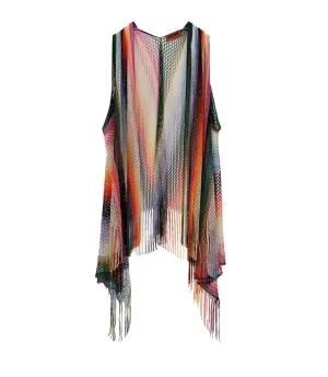Missoni Fringe Detailed Open-Knit Jacket