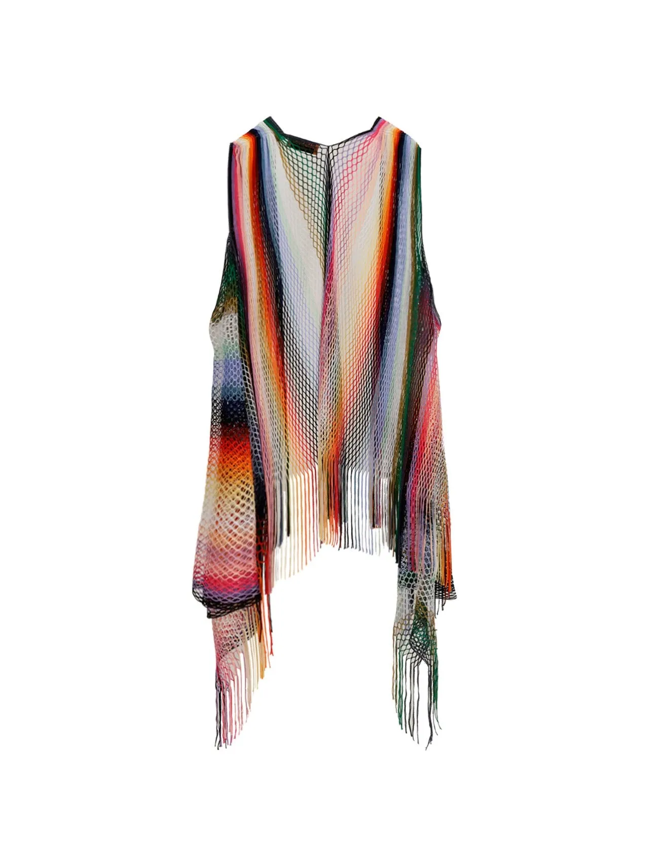 Missoni Fringe Detailed Open-Knit Jacket