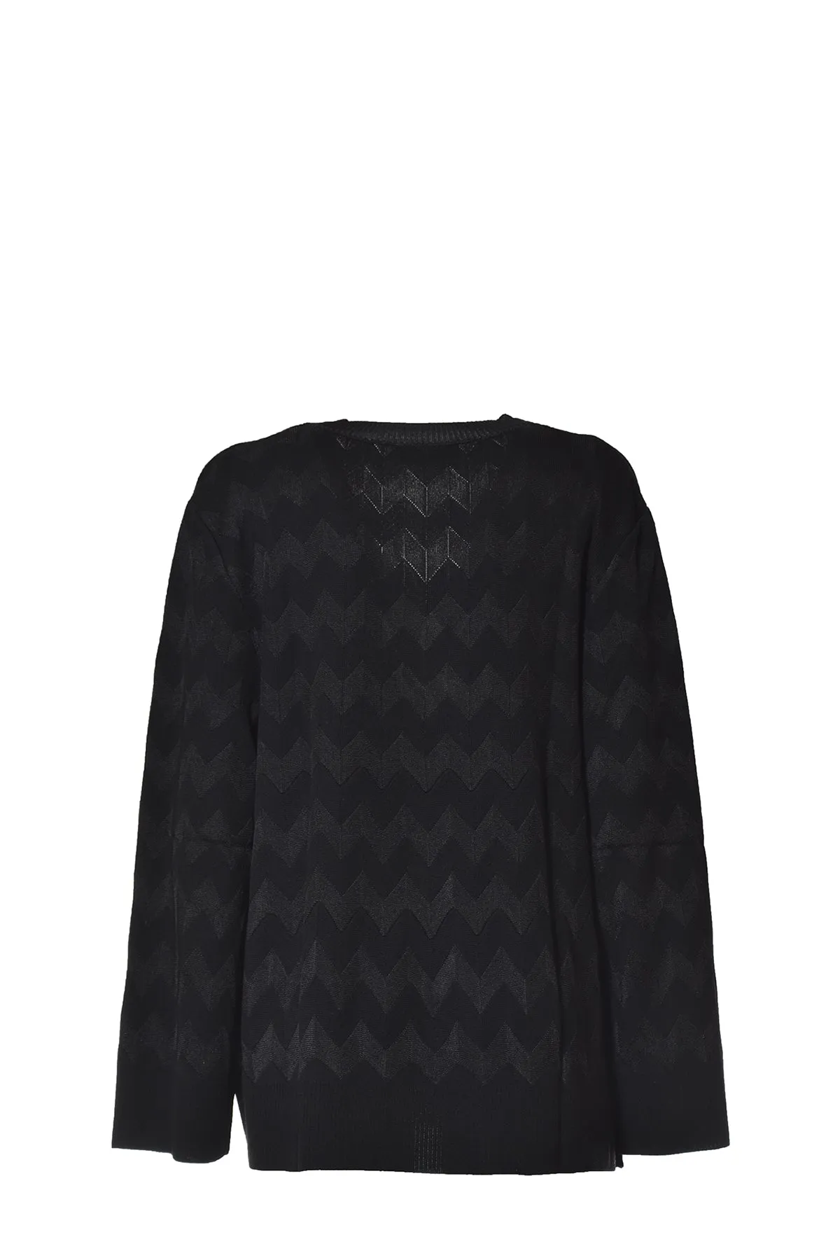 Missoni Geometric Intarsia-Knit Long Sleeved Sweater