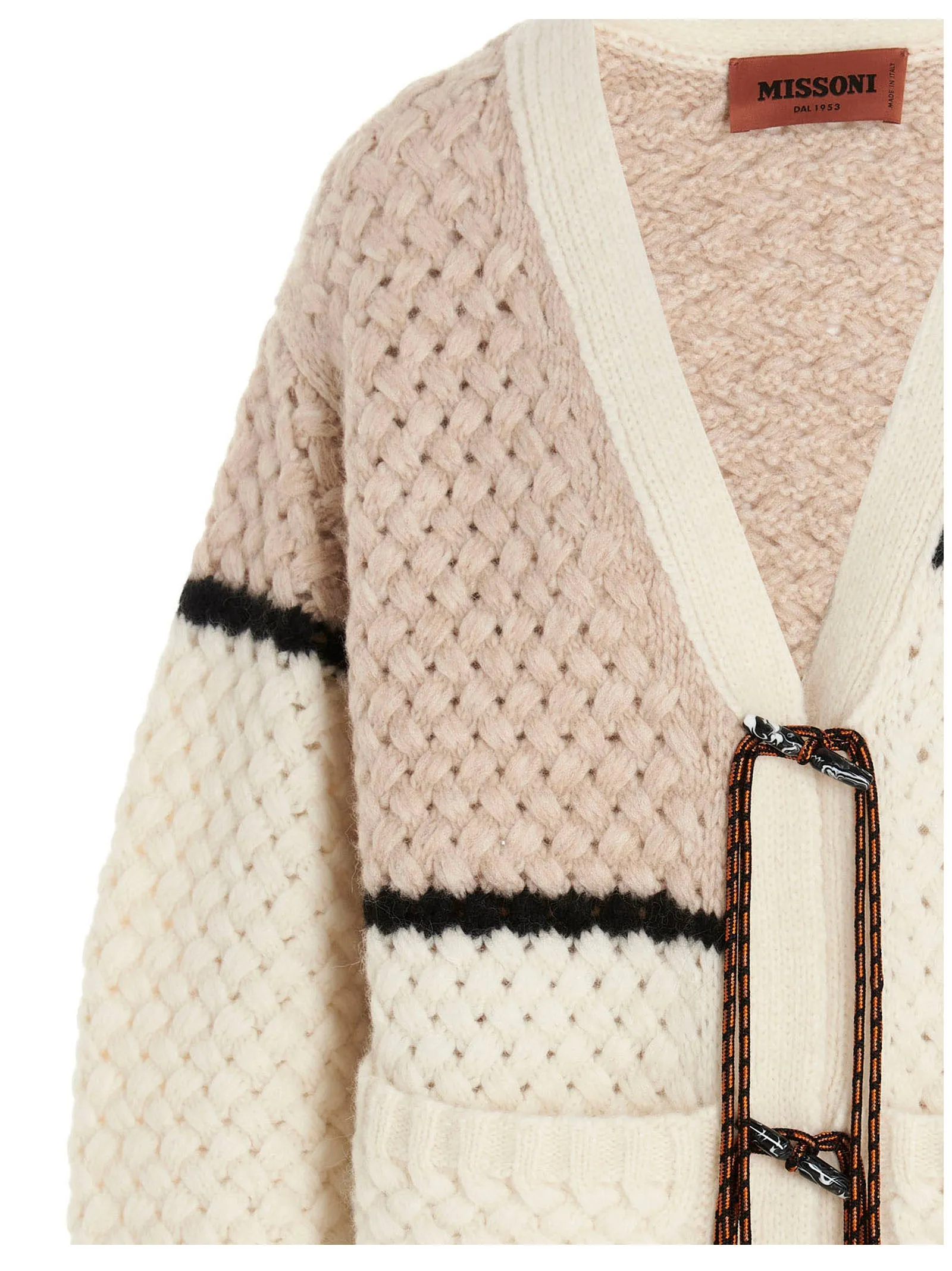 Missoni V-Neck Cable Knit Cardigan