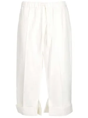 MM6 Maison Margiela Drawstring Cropped Trousers