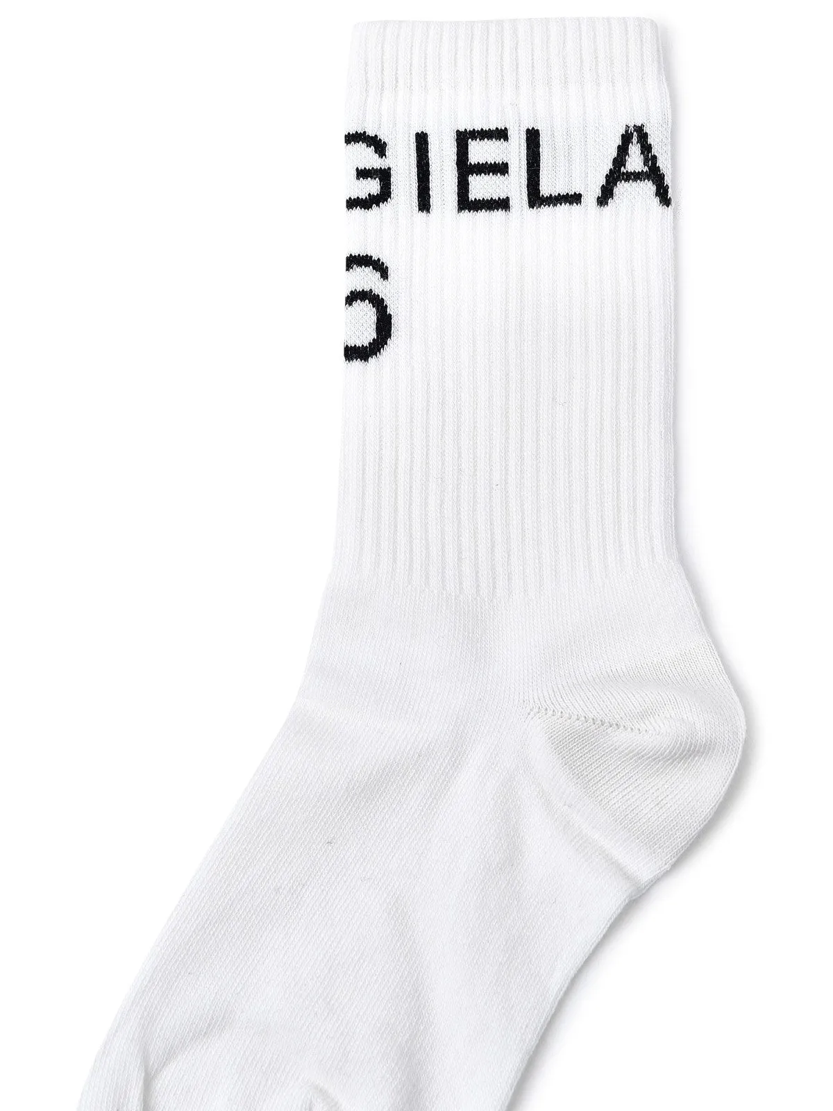 MM6 Maison Margiela Logo Intarsia Knit Stretched Socks