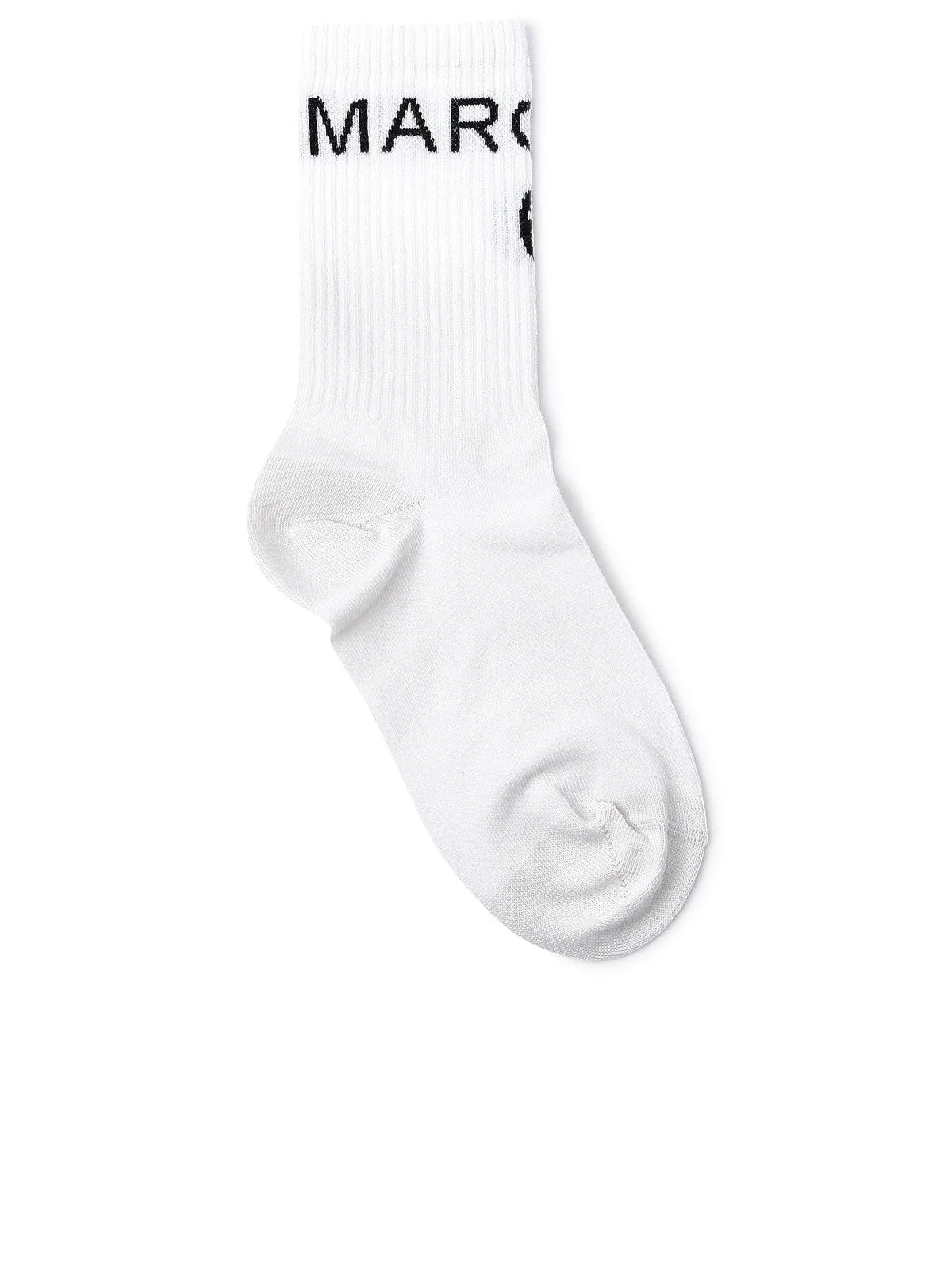 MM6 Maison Margiela Logo Intarsia Knit Stretched Socks