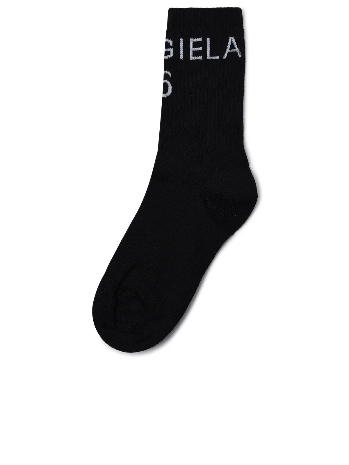 MM6 Maison Margiela Logo Intarsia Knit Stretched Socks