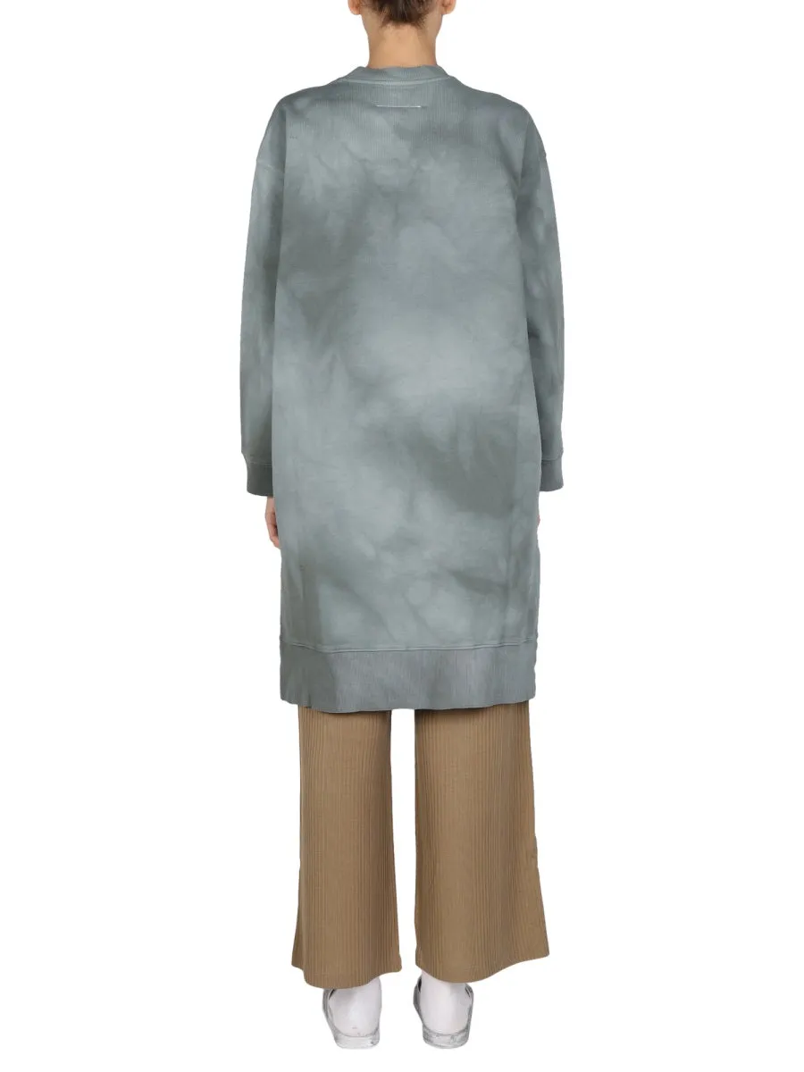 MM6 Maison Margiela Logo Printed Sweater Dress
