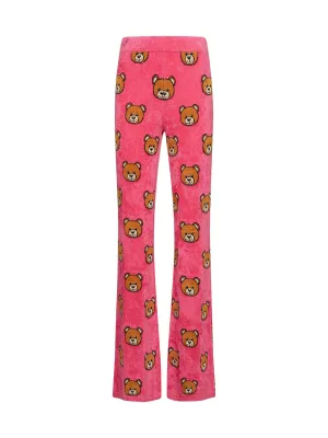 Moschino Bear Intarsia Flared Pants