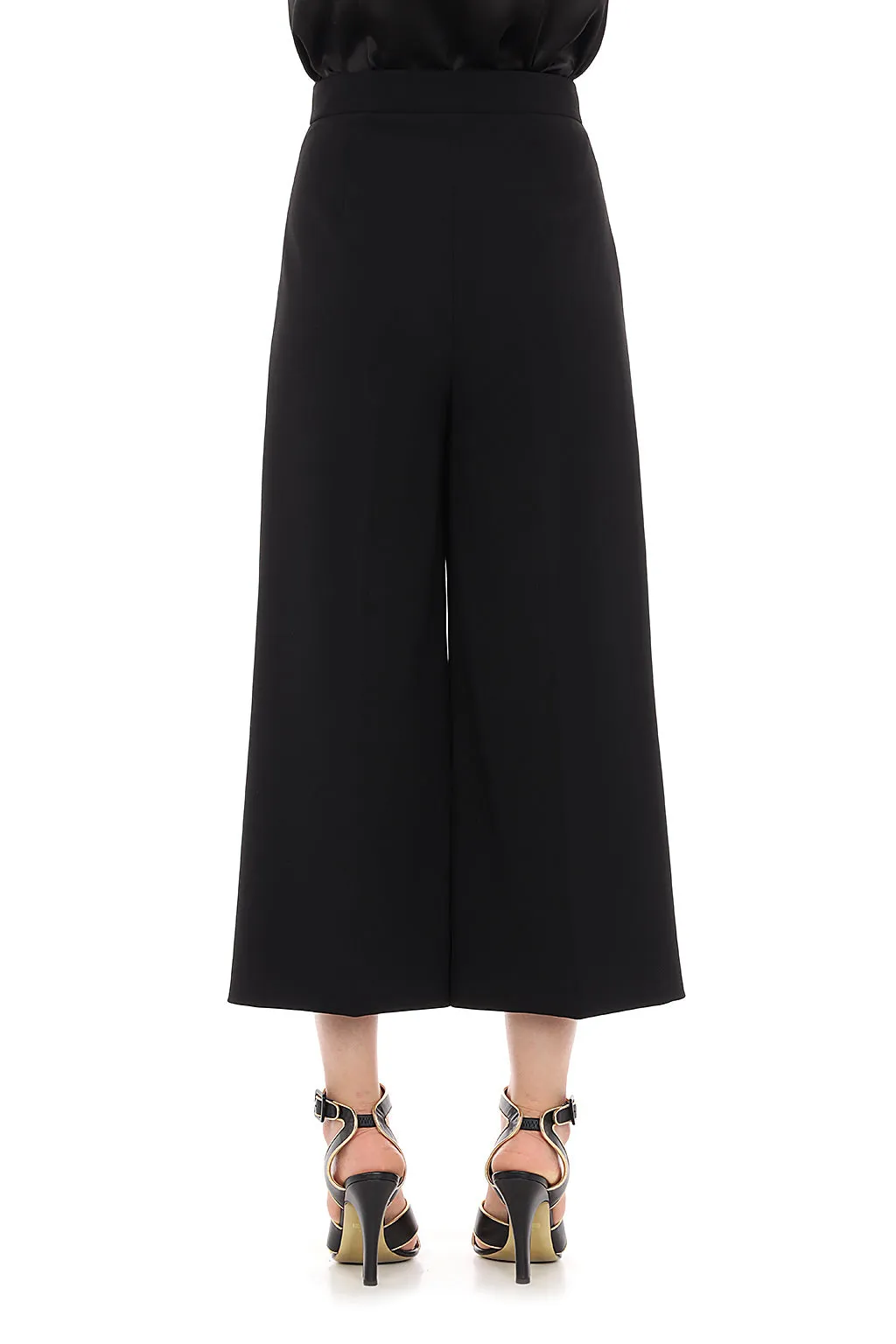 Moschino Cropped Button Detailed Trousers