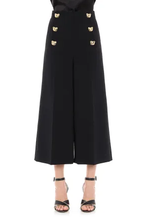 Moschino Cropped Button Detailed Trousers