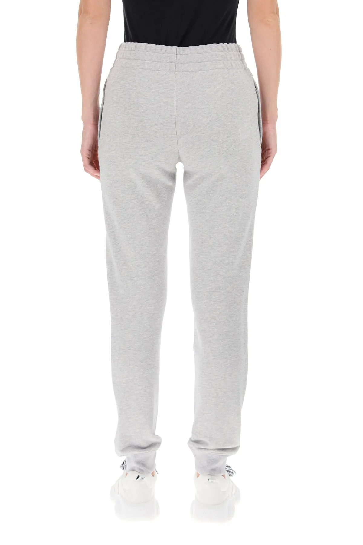 Moschino Crystal Embellished Logo Track Pants