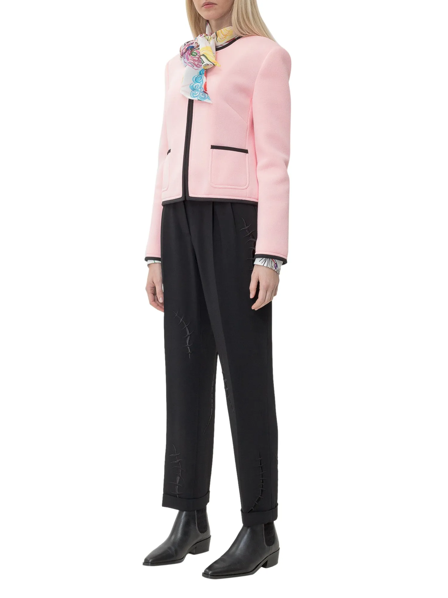 Moschino Embroidered Tapered Pants