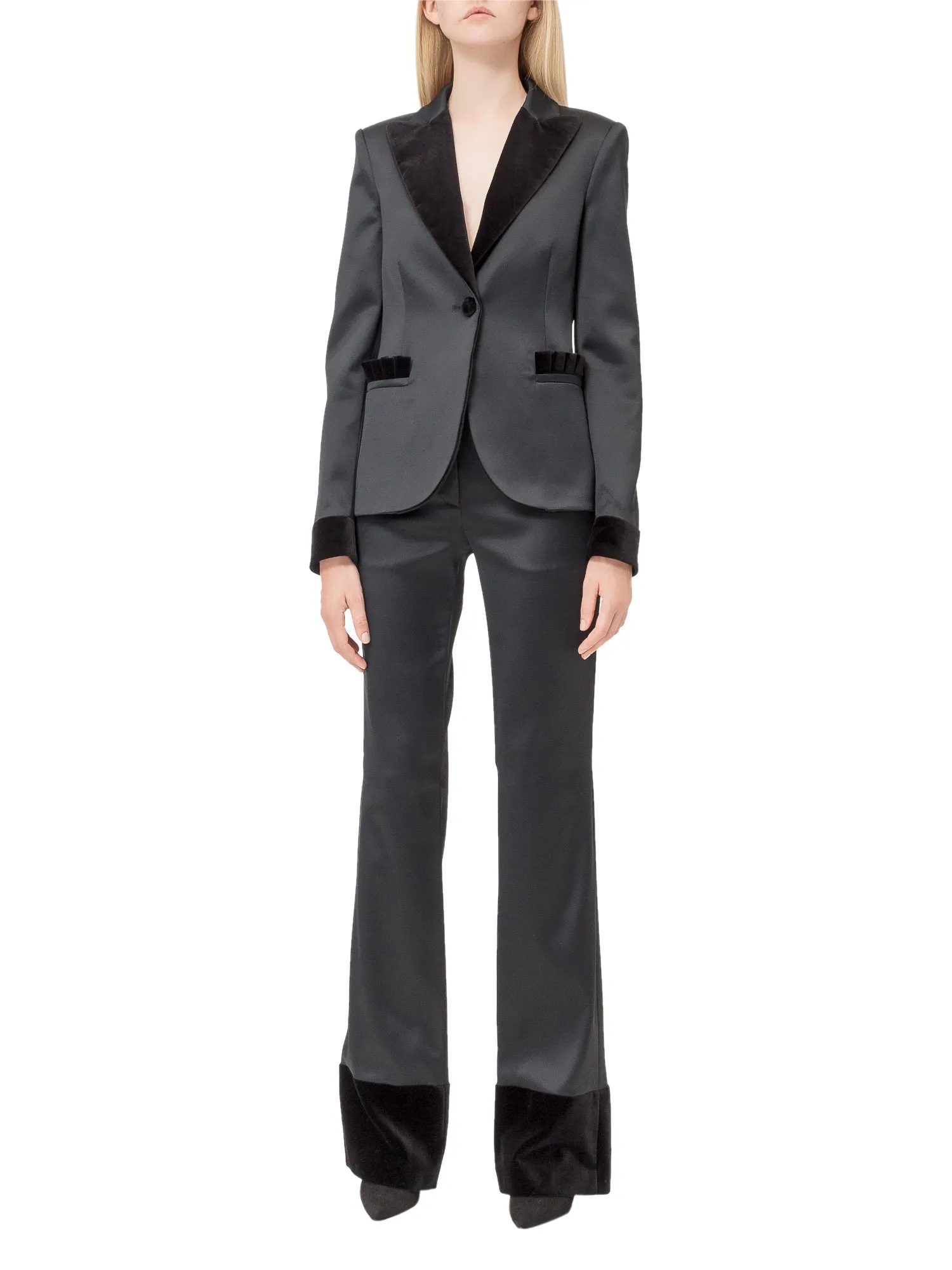 Moschino High Rise Flared Trousers
