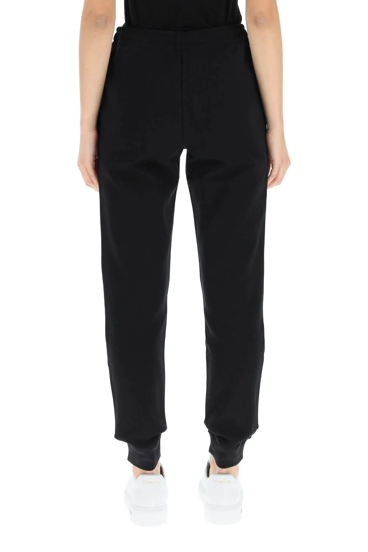 Moschino Logo-Print Slim Cut Track Trousers