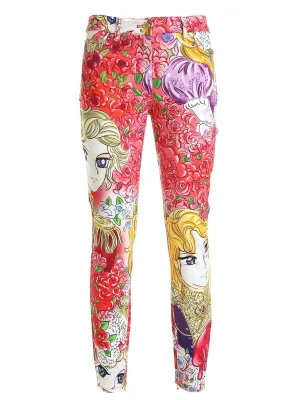 Moschino Marie Antoinette Printed Trousers