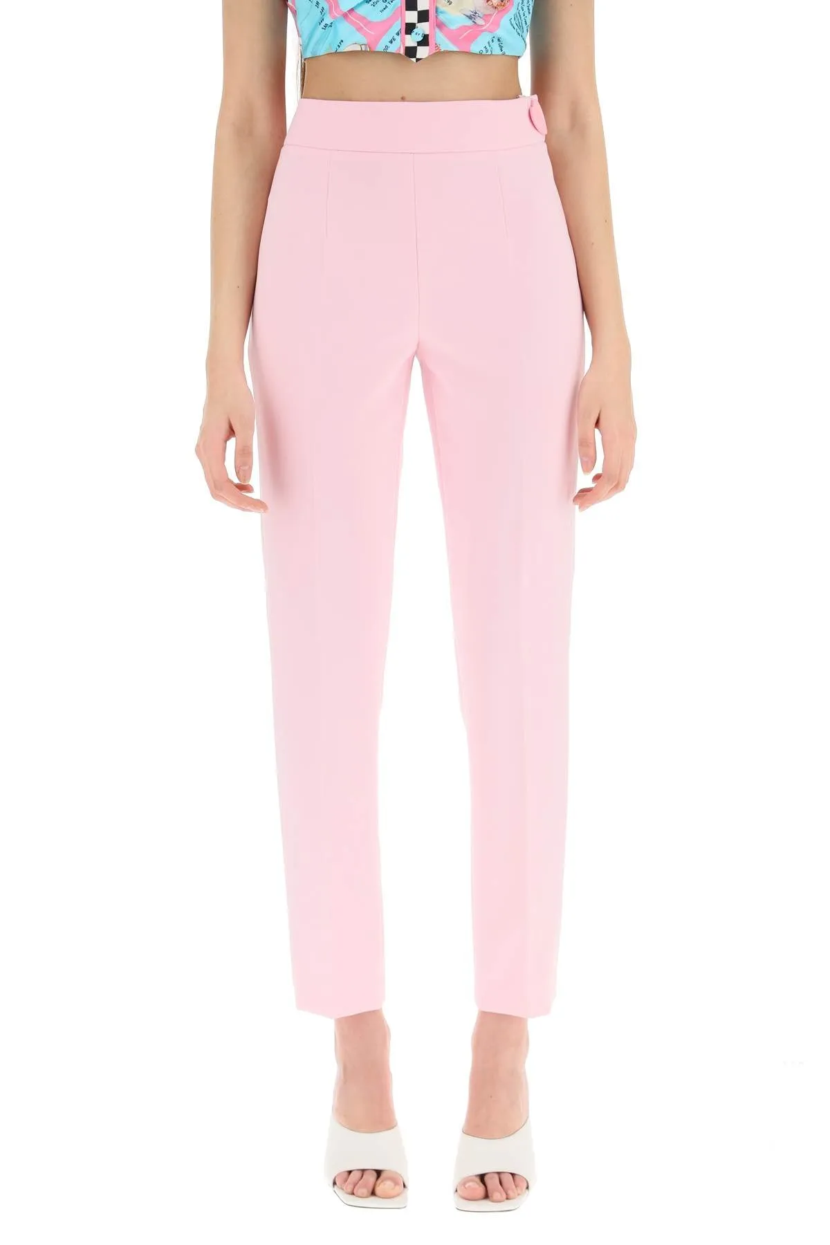 Moschino Side Buttoned Slim Cut Pants