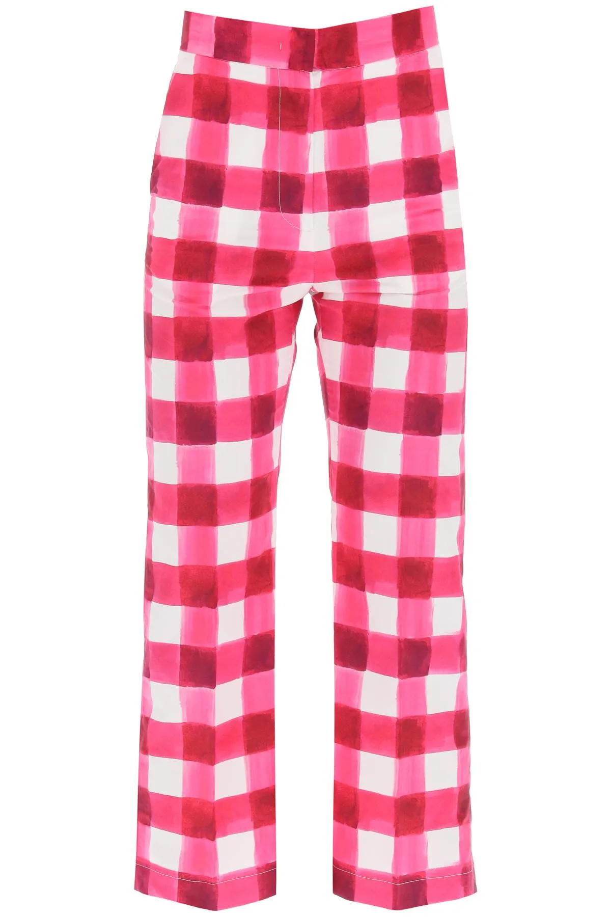 MSGM Checked Cropped Trousers