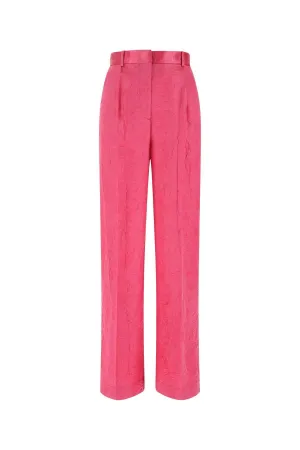 MSGM Crinkled High Waist Trousers