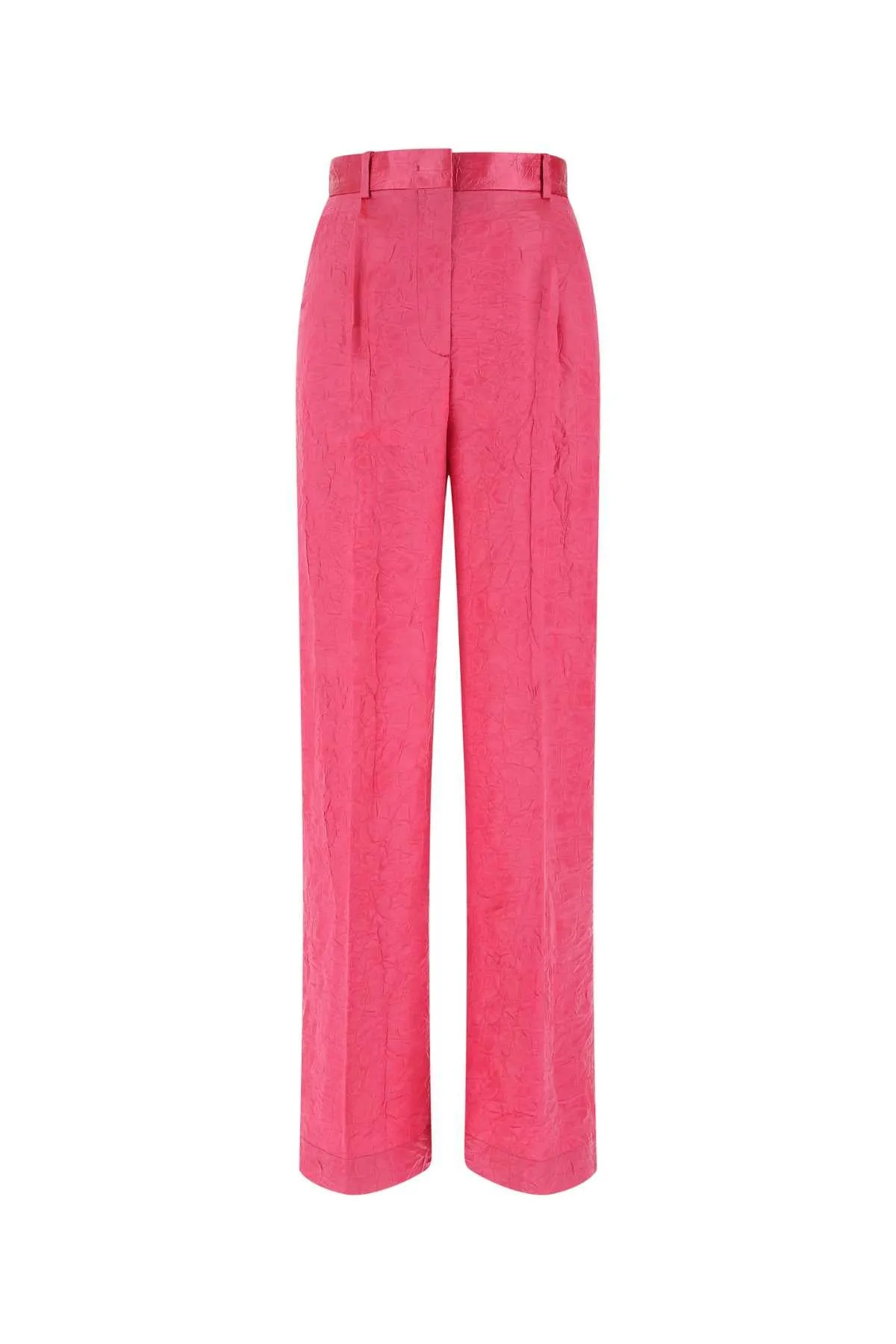 MSGM Crinkled High Waist Trousers