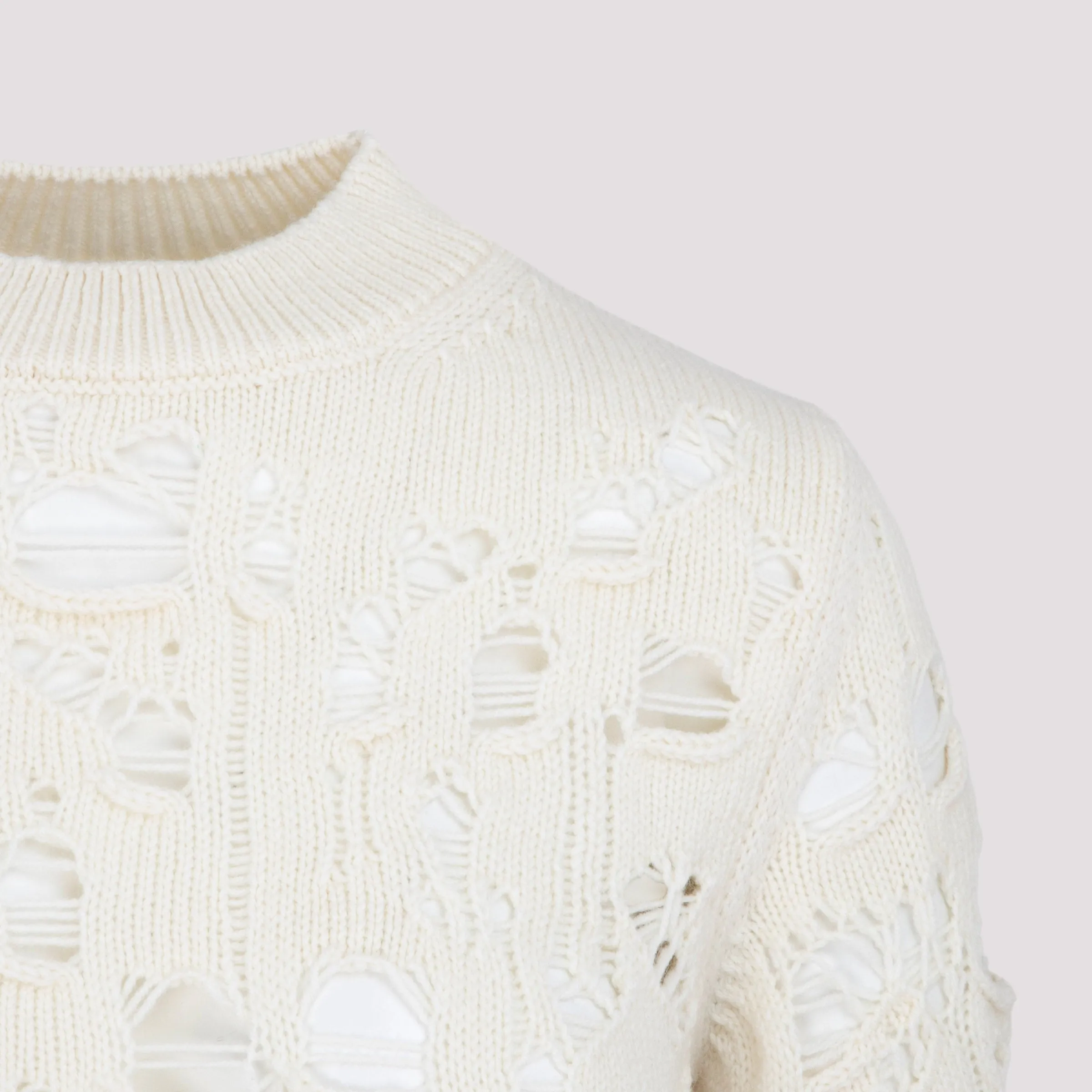 MSGM Distressed Knit Jumper