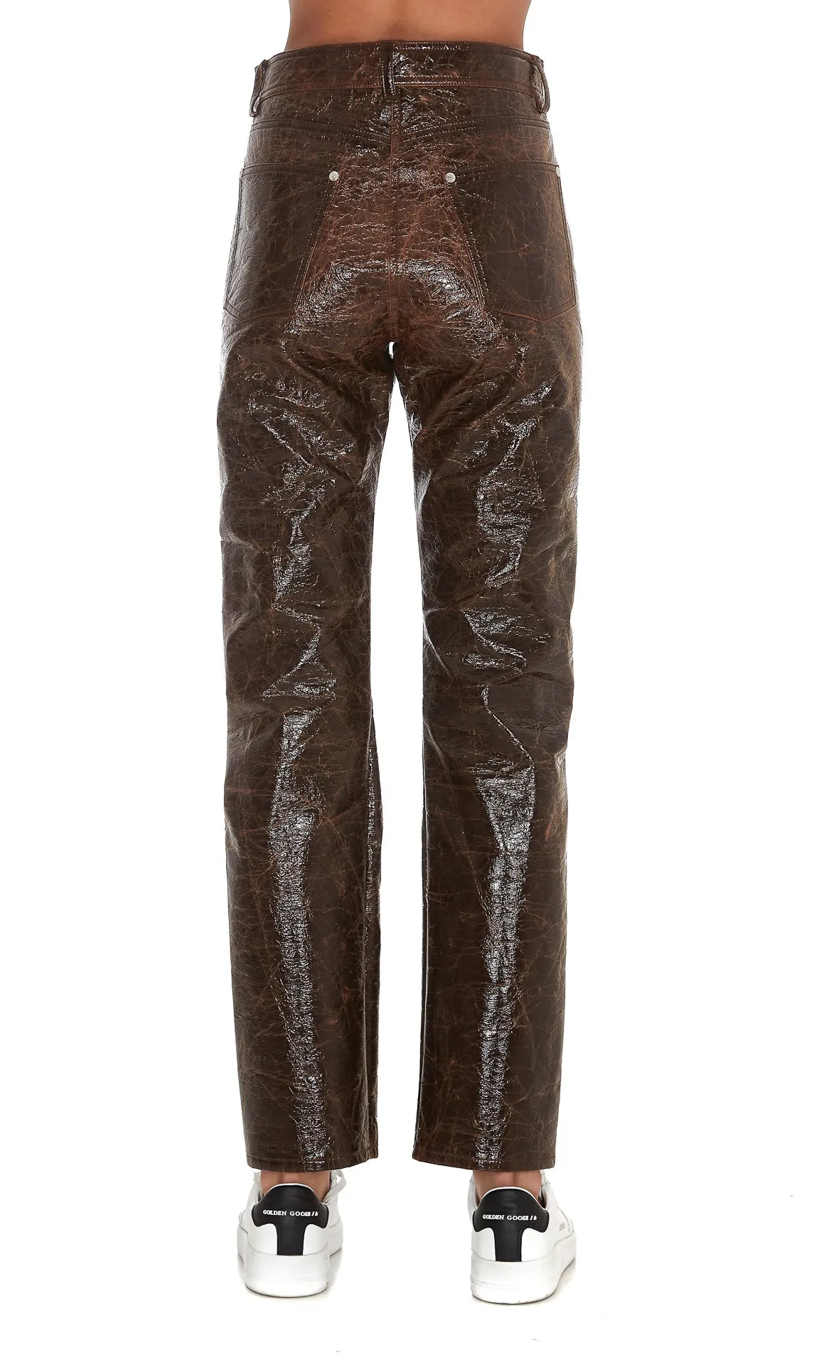 MSGM Embossed Straight-Leg Pants