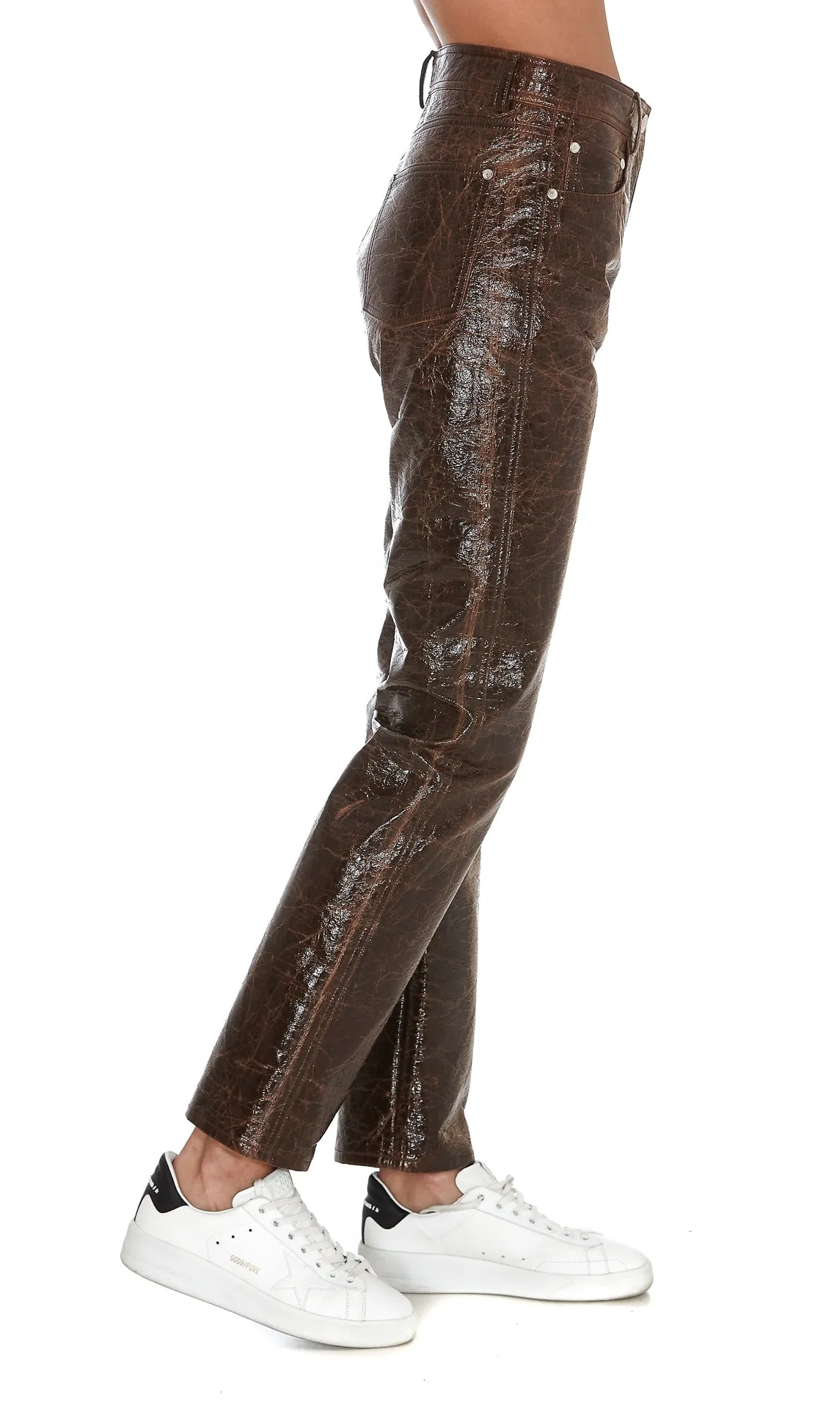 MSGM Embossed Straight-Leg Pants
