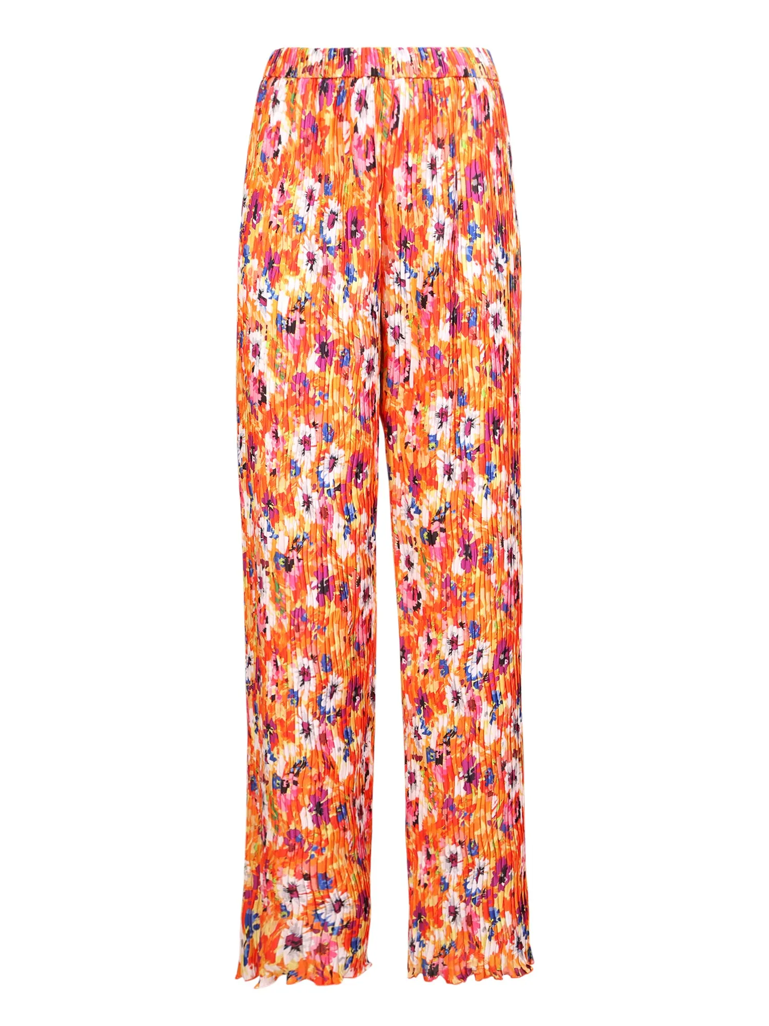 MSGM Floral Print Pleated Pants