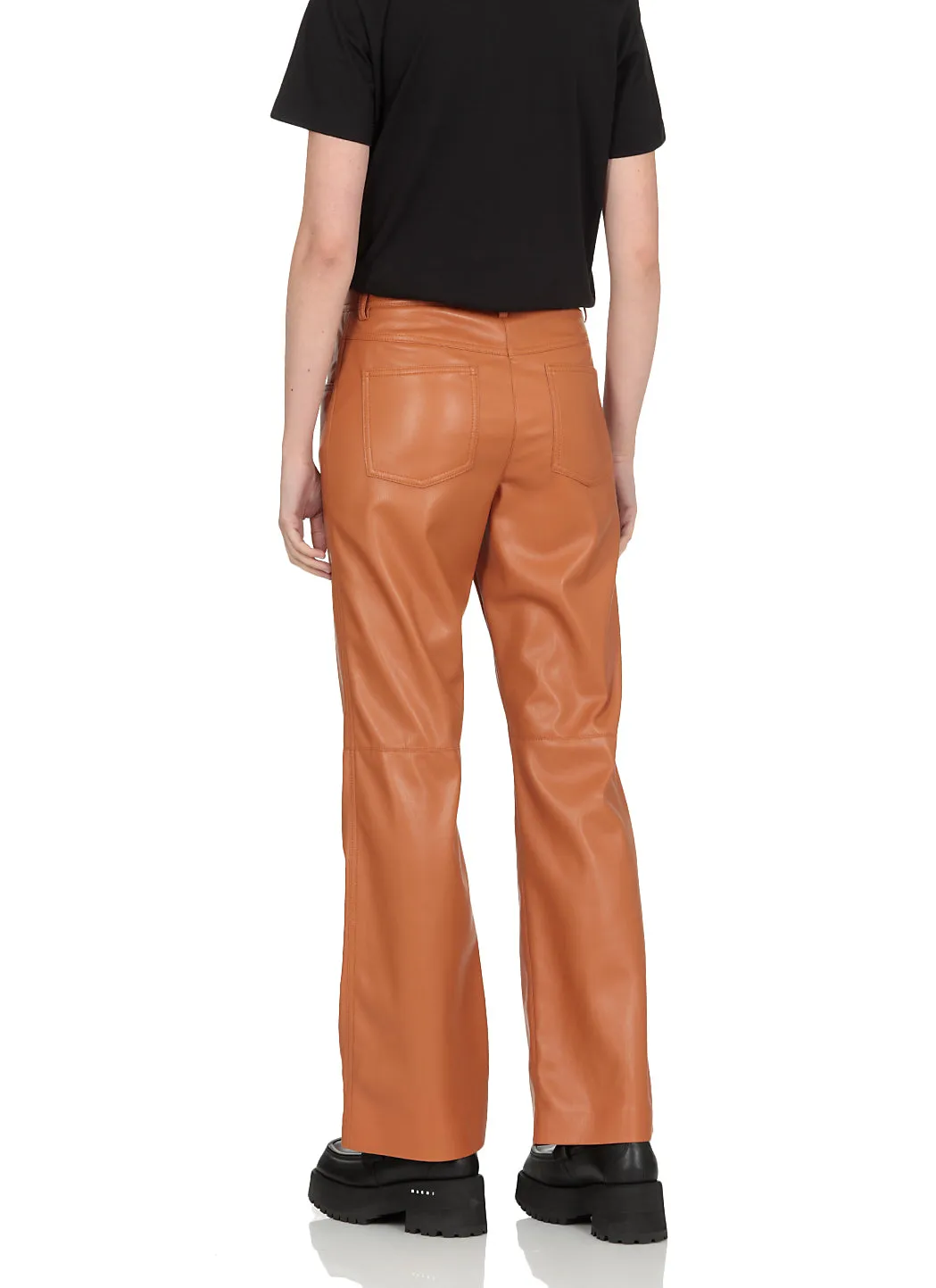 MSGM High-Waisted Straight Leg Trousers
