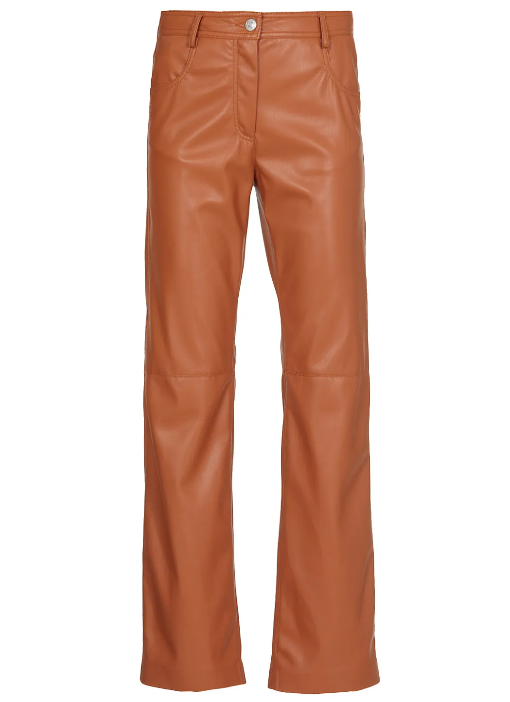 MSGM High-Waisted Straight Leg Trousers