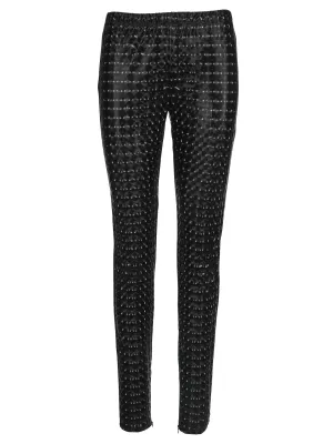 MSGM Holographic Print Slim Fit Pants