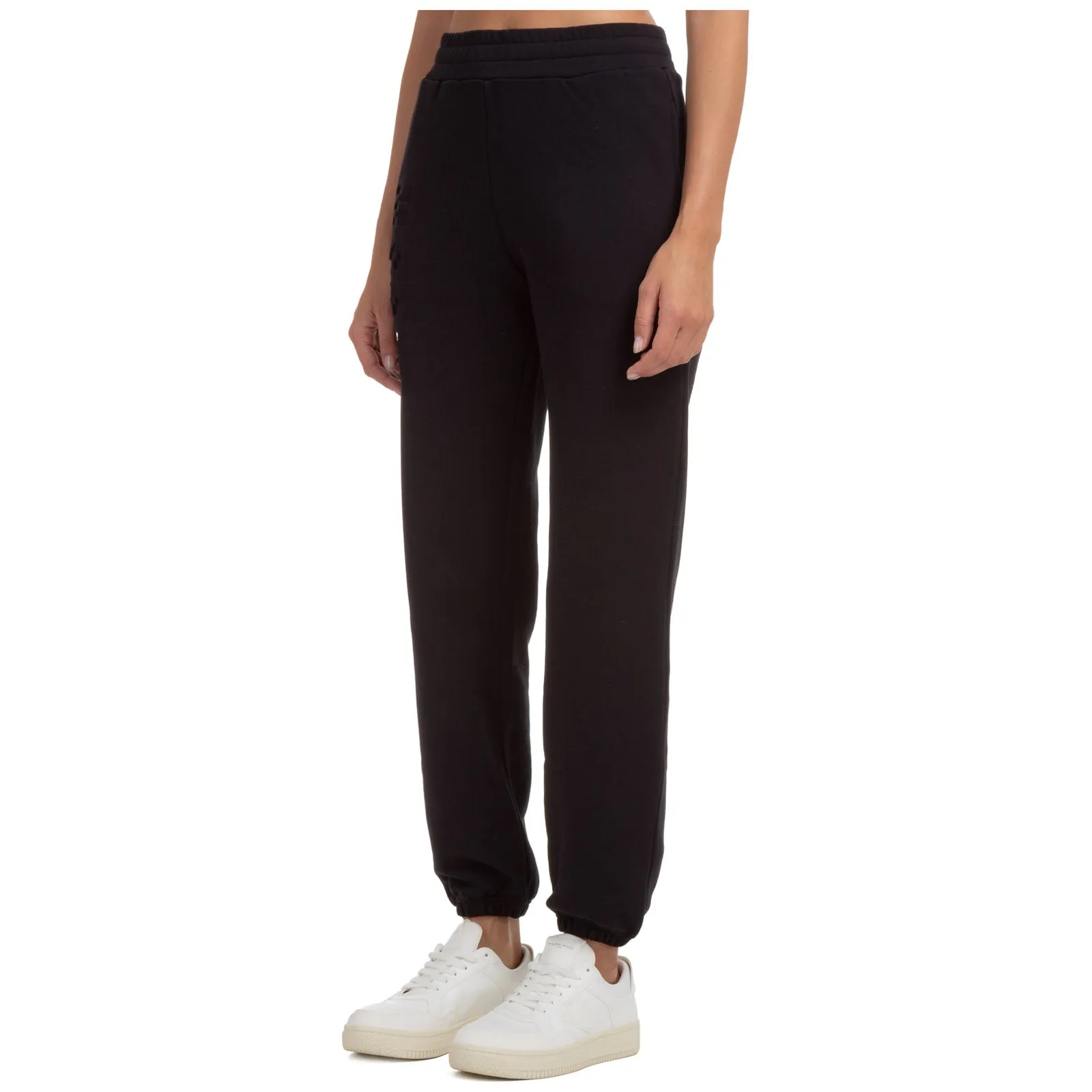 MSGM Logo Embossed Elastic Waist Pants