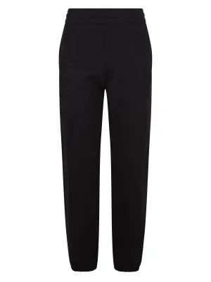 MSGM Logo Embossed Elastic Waist Pants