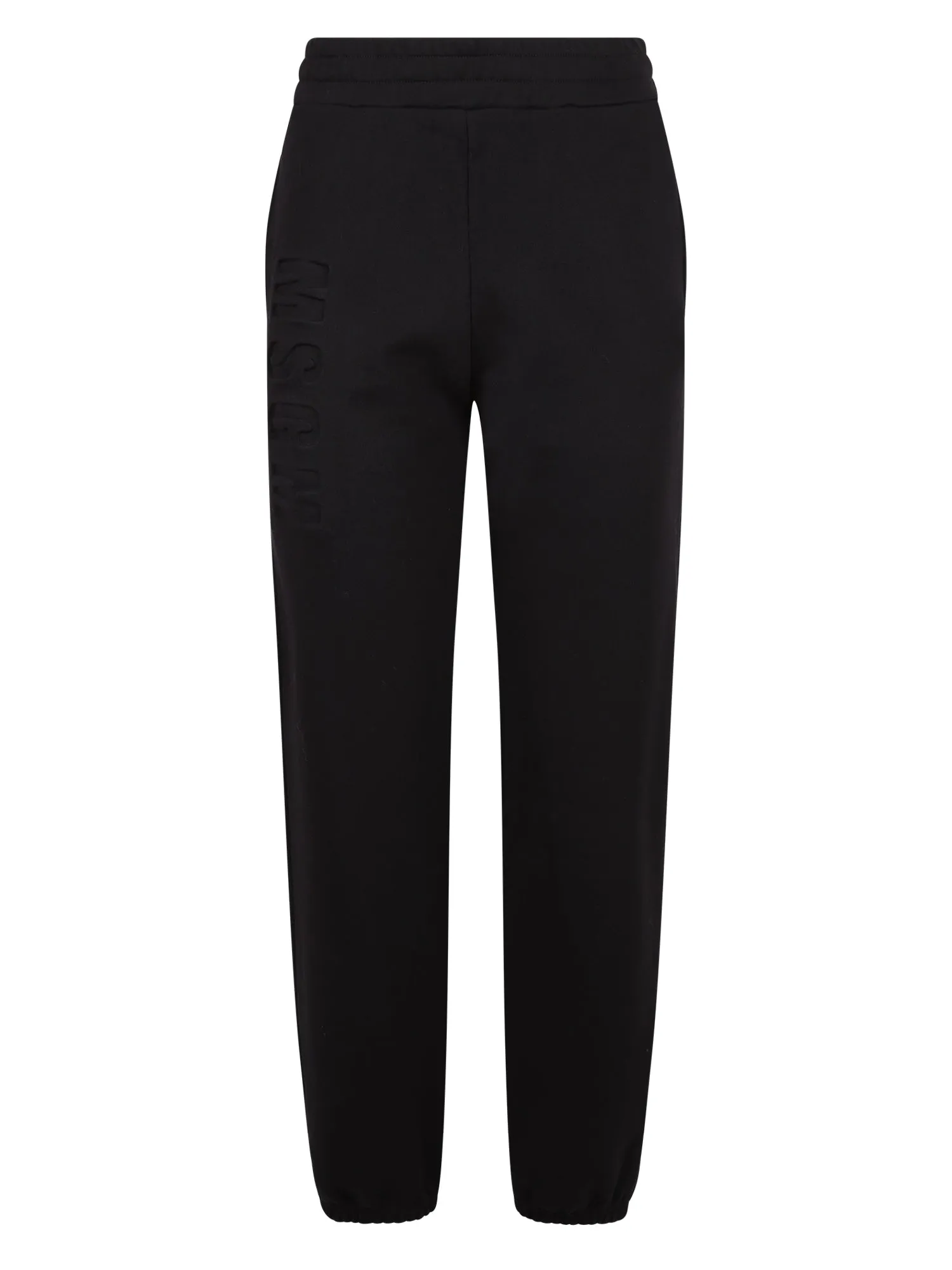 MSGM Logo Embossed Elastic Waist Pants