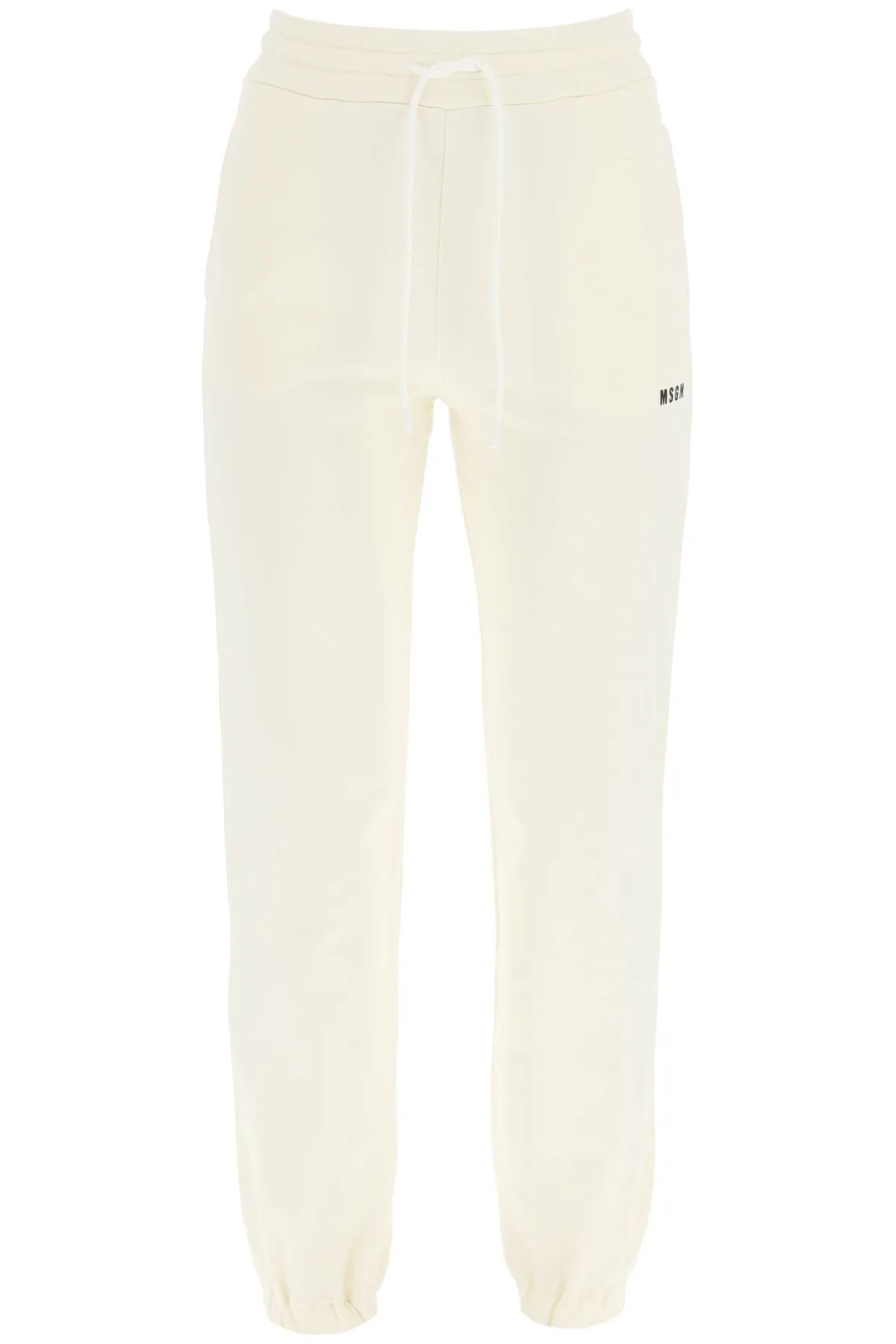 MSGM Logo Embroidered Drawstring Jogging Pants