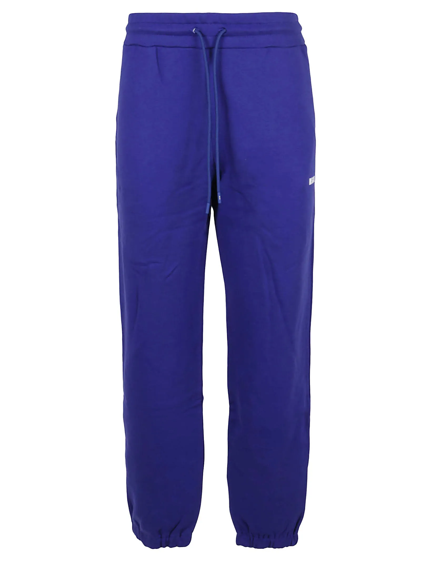 MSGM Logo Embroidered Drawstring Jogging Pants