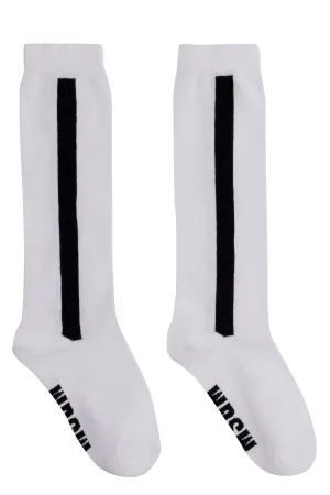 MSGM Logo Intarsia Knit Socks