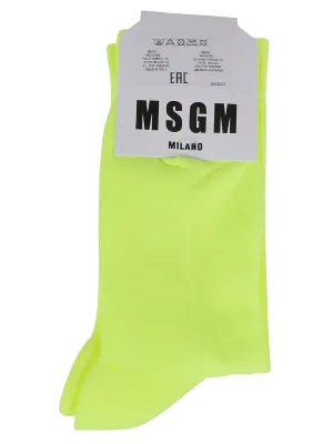 MSGM Logo Intarsia Socks