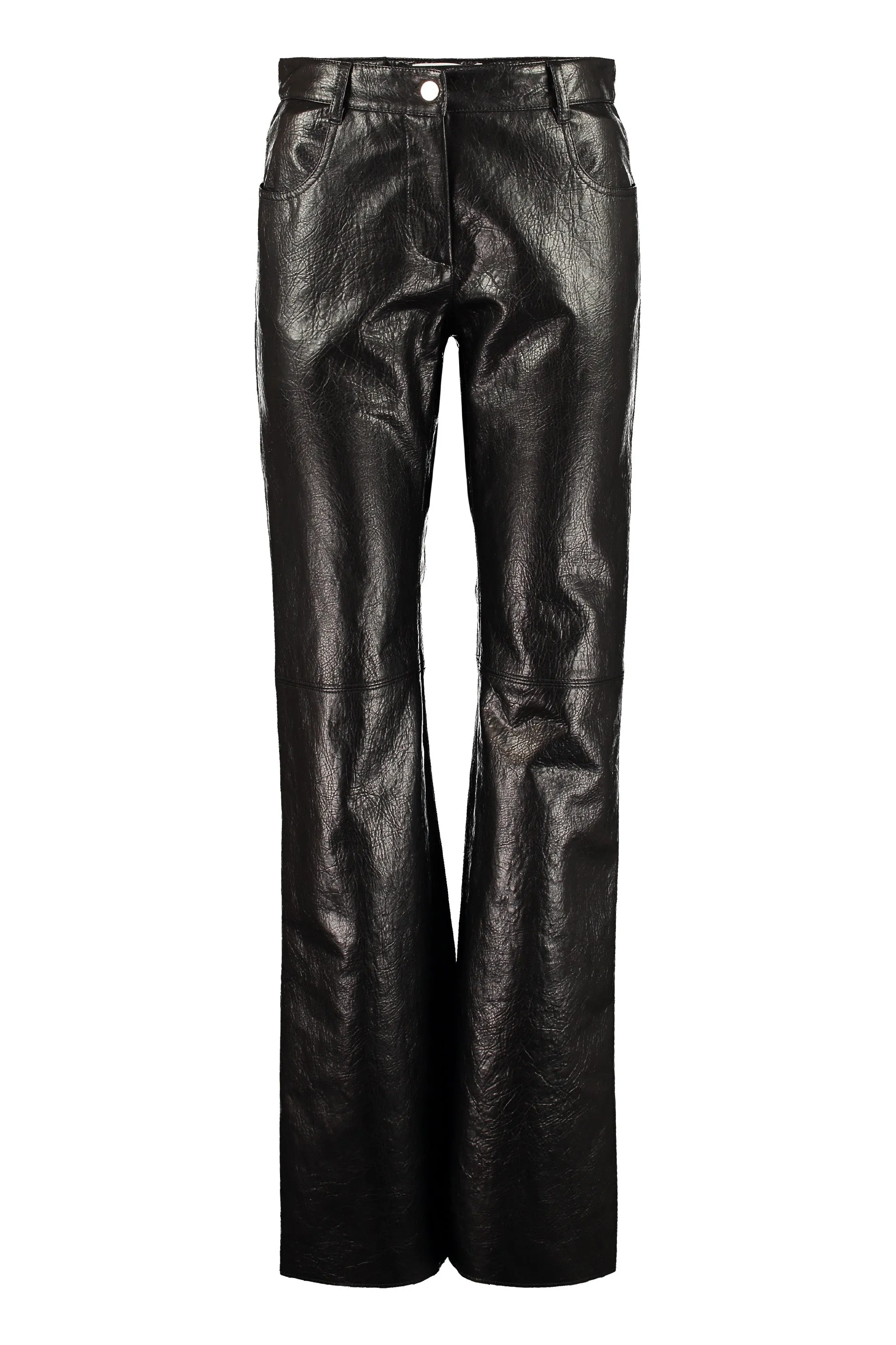 MSGM Logo Patch Flared Trousers