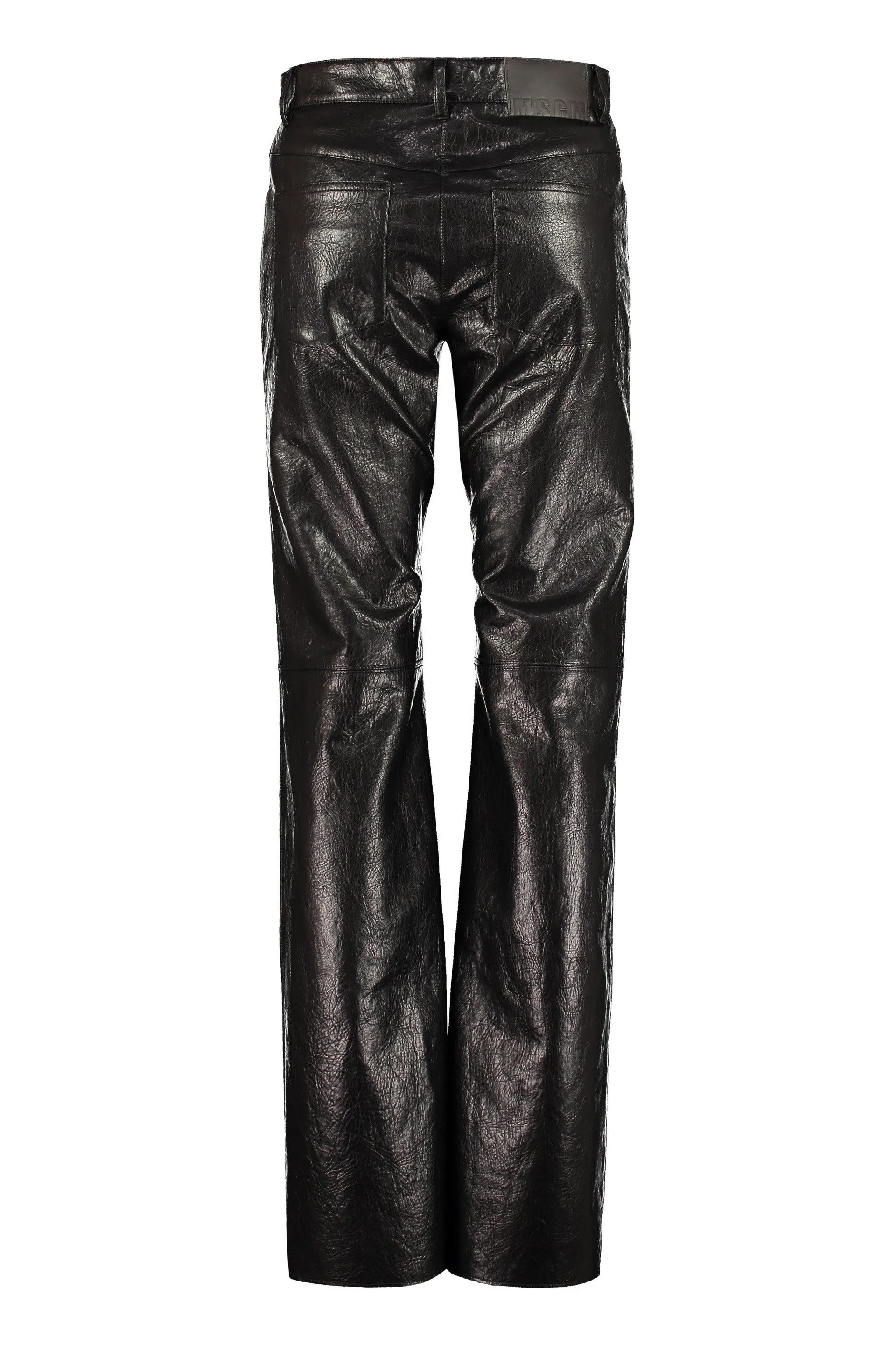 MSGM Logo Patch Flared Trousers