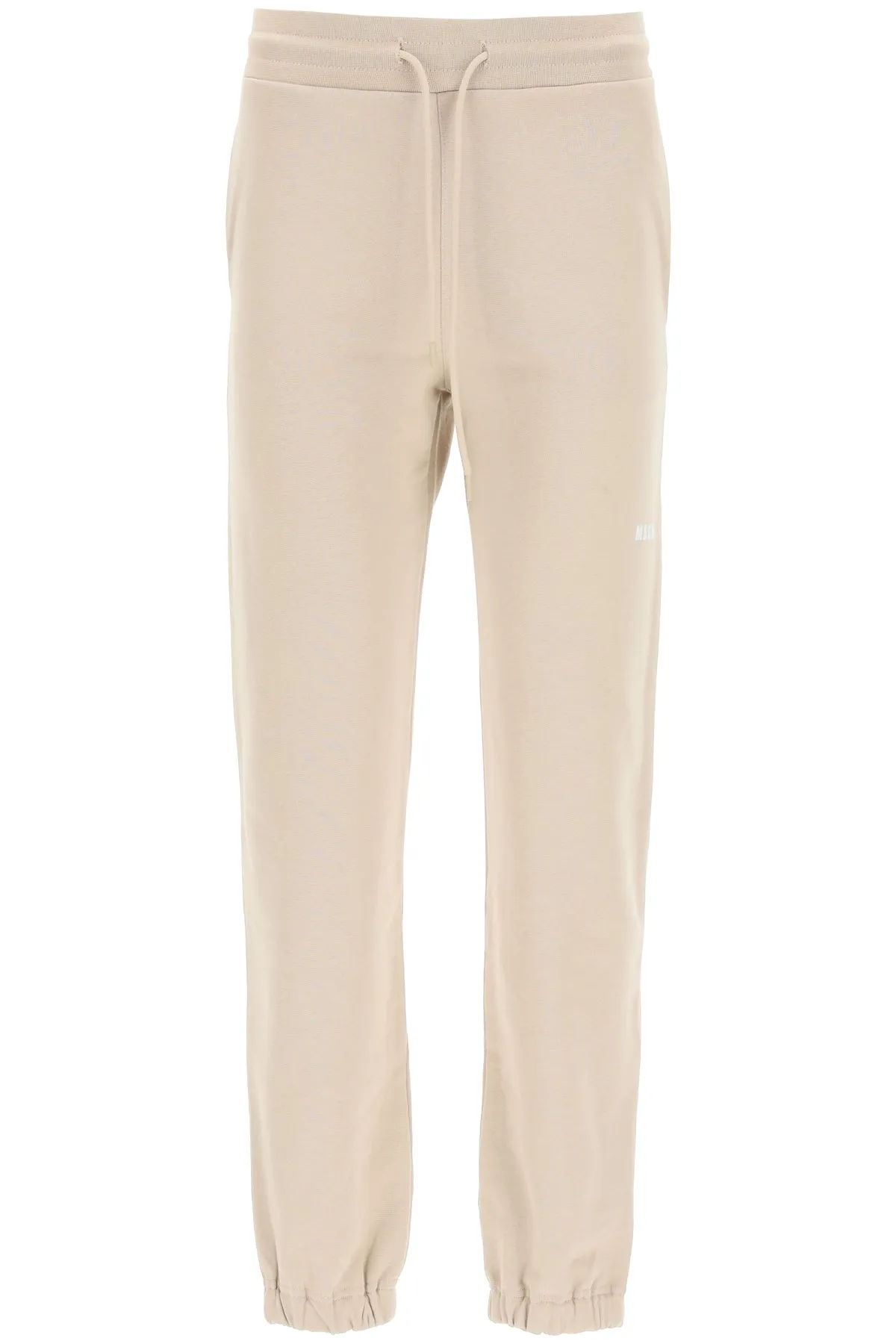 MSGM Logo Printed Drawstring Pants
