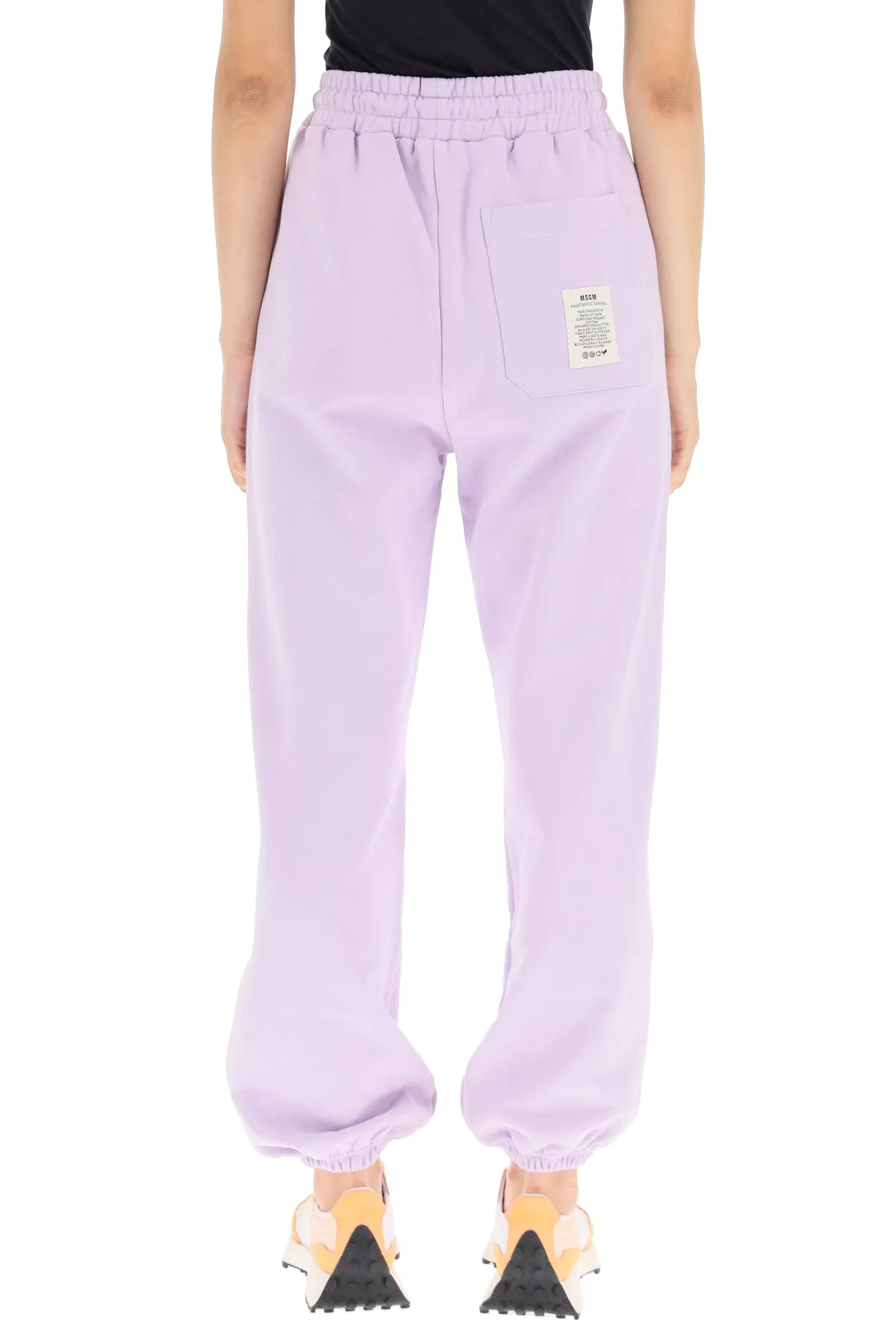 MSGM Logo Printed Track Pants