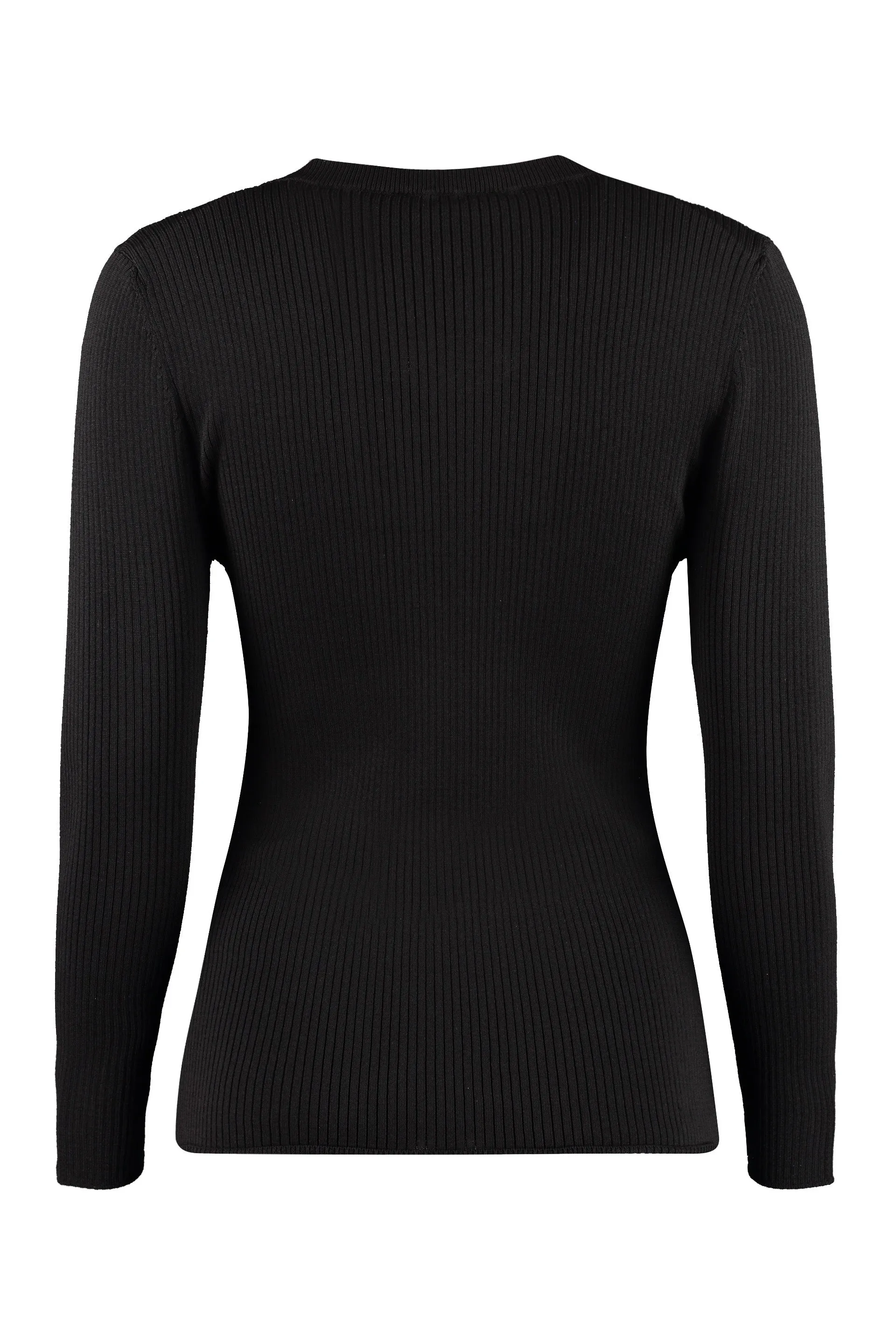 MSGM Scoop Neck Rib Knit Top