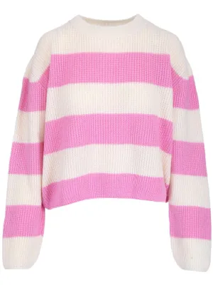MSGM Striped Crewneck Knit Jumper