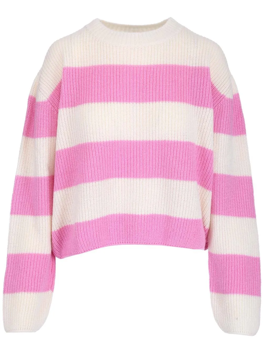MSGM Striped Crewneck Knit Jumper